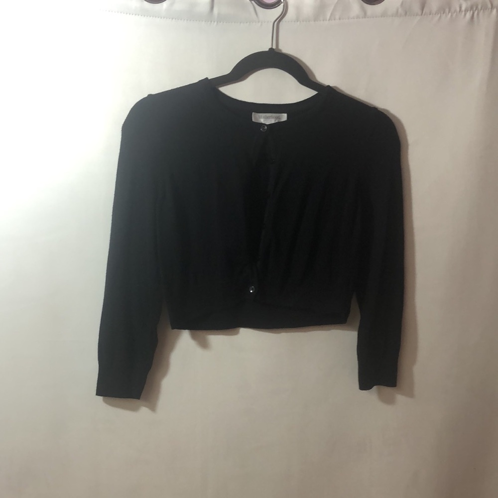 Motherhood maternity black cropped cardigan - Picture 6 of 8